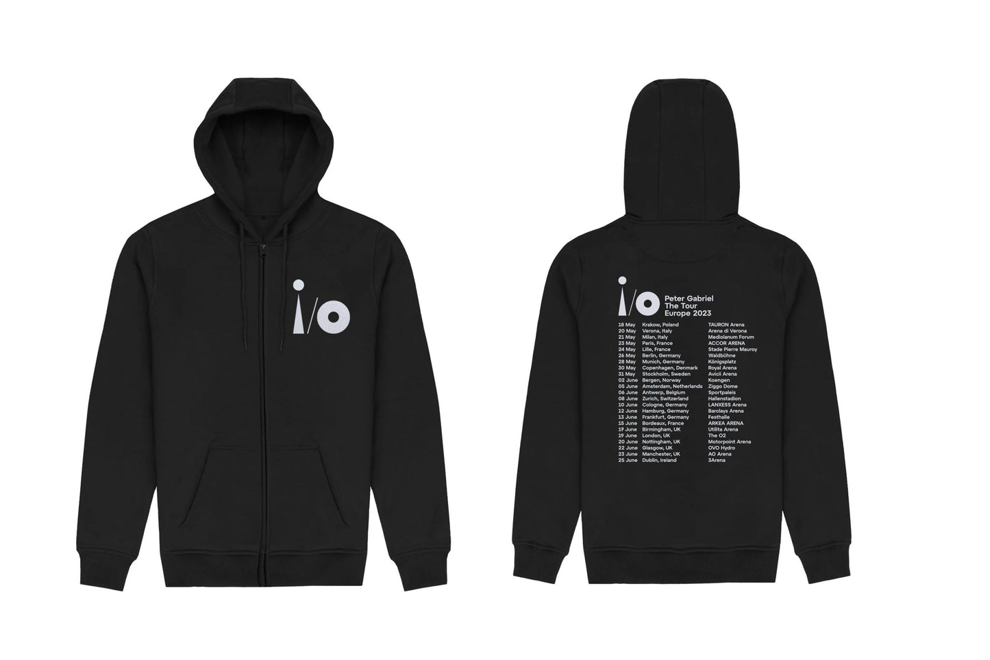 i/o European Tour Clothing