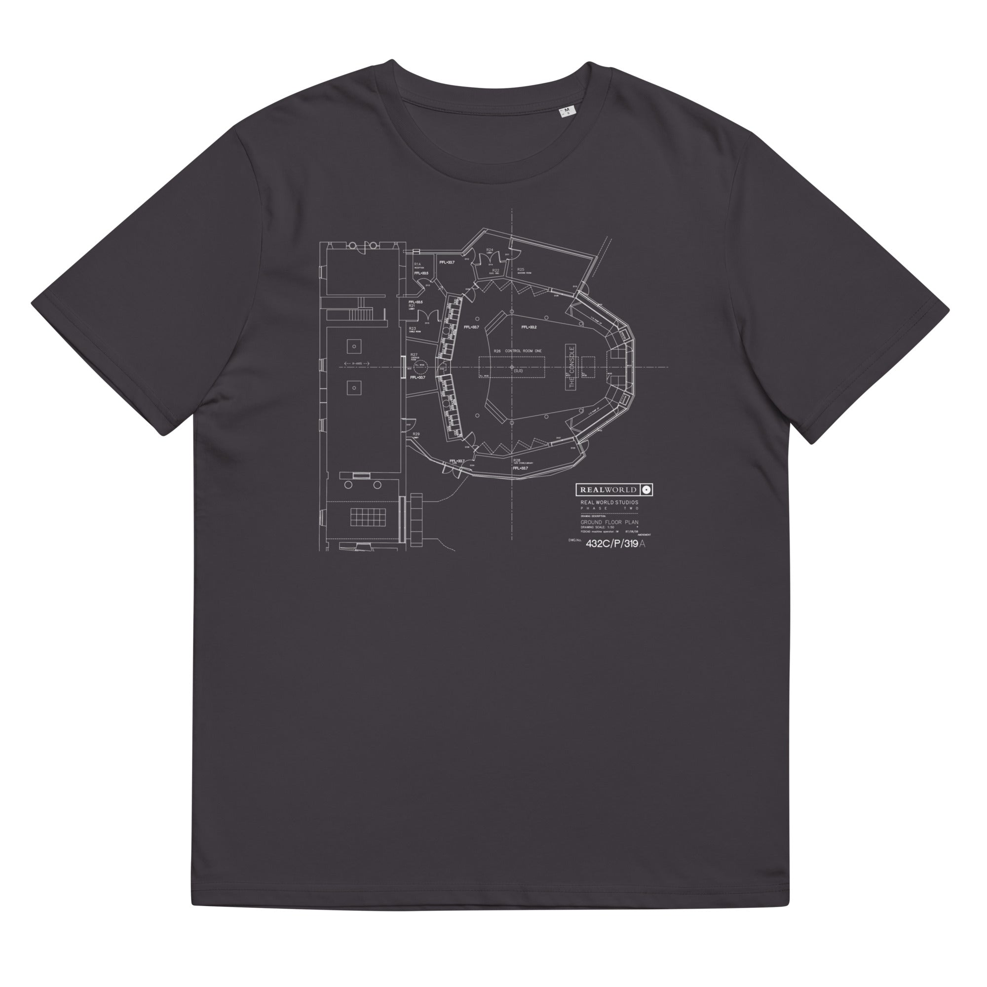 Real World Studios 'Blueprint Design' T-shirt – Real World Store