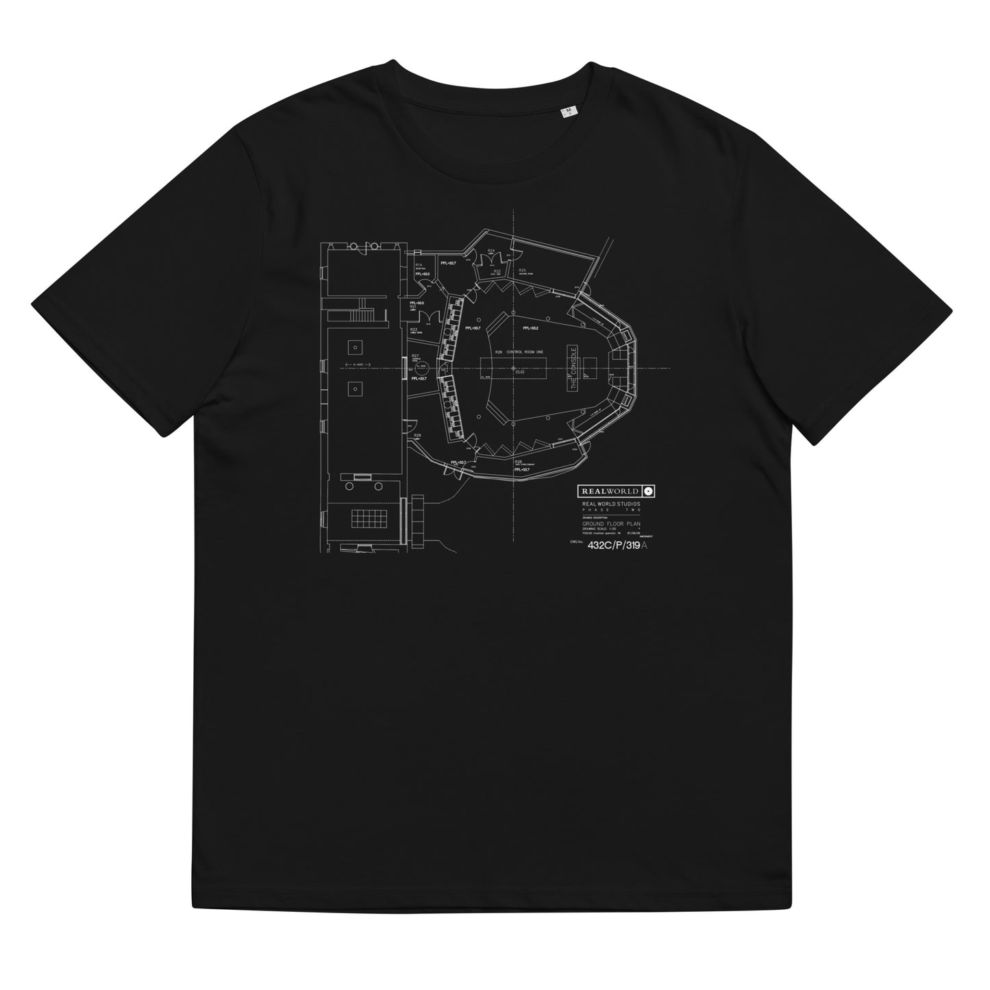 Real World Studios 'Blueprint Design' T-shirt